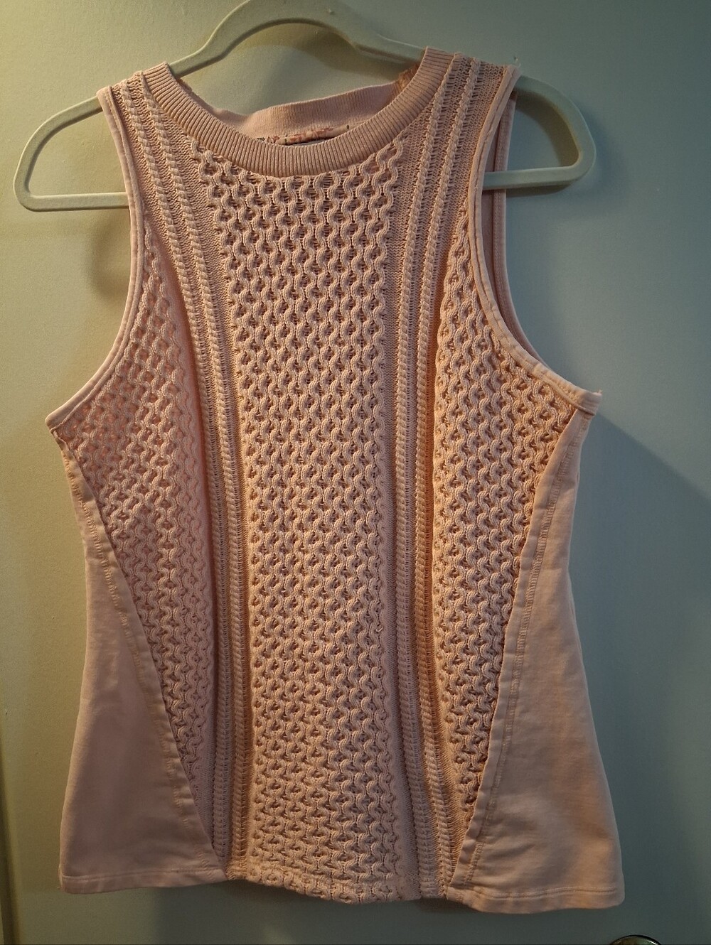 Saturday Sunday By Anthropologie Mixed Stitch Sleeveless Top Size M
